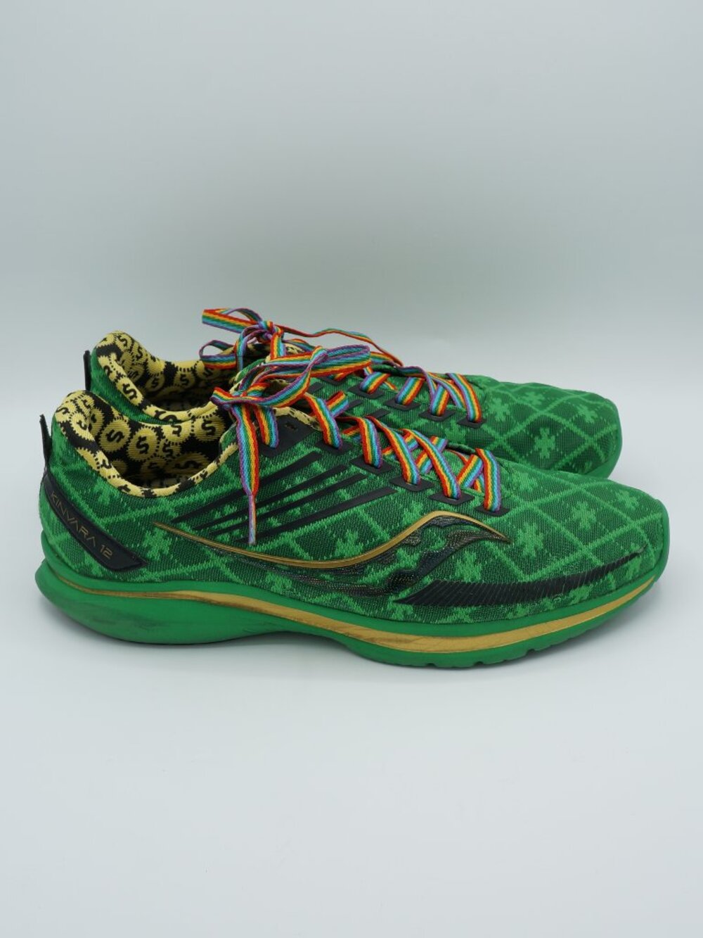 Saucony Kinvara 12 St. Patrick's Day Shamrock Running Shoes Women's Size 9 - Picture 4 of 11